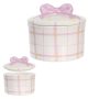 Pote Decorativo Redondo com Tapa | Rosa - 13cm 14d