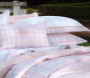 Capa de Almofada Bordada Xadrez London Rosa - 200 fios 35cm x 60 cm