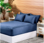Protetor de Colchão Impermeável King | Colorido - 1,93x2,03x40cm - Jeans