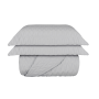 Kit Colcha Matelassê Zig King 200 Fios | Prata - 2,90mx2,50m