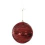 Bolas Decoradas com 2 Unidades | Vermelho- 12cm