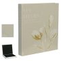 Caixa Livro em MDF Les Fleurs | Bege -  25x23x3cm