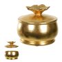 Caixa Decorativa em Poliresina Flower | Dourado - 10cm 12d