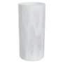 Vaso Decor Cilíndrico Texturizado | Branco Fosco - 25cm