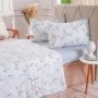 Jogo de Cama 200 Fios King - Floralis Azul