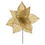 Haste Bico de Papagaio Aveludado | Dourado com Glitter - 20cm 27d