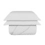 Kit Colcha Matelassê Zig Queen 200 Fios | Branco - 2,60mx2,50m
