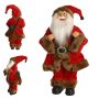 Papai Noel  em Pé |Vermelho e Bege -30cm