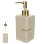 Porta Sabonete em Poliresina Urban | Bege -  250ml 18x7cm