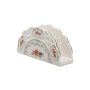 Porta Guardanapo Mon Cheri em New Bone China com Filado Ouro | Branco