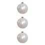 Bola Decorada com 3 unidades | Perola - 12cm