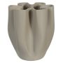 Vaso Decorativo em Cerâmica 3D | Bege - 21cm 20d