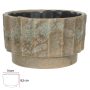 Vaso Bacia em Cerâmica | Bege Antigo - 9 cm