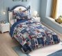 Kit Colcha Ultrassonic Solteiro Estampado Infantil - 2,40 x 1,60m - Marinheiro