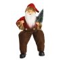 Papai Noel Sentado | Vermelho e Marrom-30cm