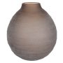 Vaso Decorativo em Vidro |  Marrom Fosco  - 28cm 25cd