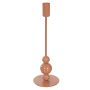 Castiçal em Aço Inox | Marrom - 26cm 9d