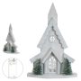Casa Decorativa com Led  | Branco-30x10cm
