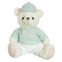 Urso Pelúcia Macho | Rosa e Verde - 20cm