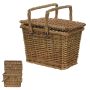 Cesta Piquenique com Alças | Marrom - 23x15,5x23cm