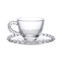 Jogo de 8 peças para Café Diamante em Cristal | Transparente - 80ml