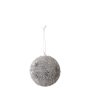 Bolas Decoradas com 3 Unidades | Prata-8cm