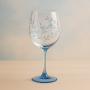 Taça Vinho Branco Folhas Azul -  420ml