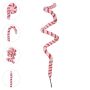 Galho Candy Vermelho e Rosa 40cm