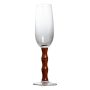 Taça para Champanhe Mori em Cristal Ecológico | Madeira Acácia -  200ml