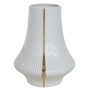 Vaso Decorativo em Cerâmica | Branco e Dourada - 32cm 25d