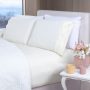 Jogo de Cama King | Bordado Inglês - 1,93mx2,03mx40cm - Marfim