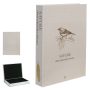 Caixa Livro em MDF Pássaro | Bege - 32x23x4cm