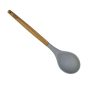 Concha Cucina de Silicone com Cabo em Madeira de Faia| Cinza - 32cm