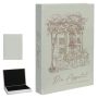 Caixa Livro em MDF Les Fleurs | Bege -  25x23x3cm