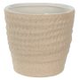 Cachepot Orgânico em Cerâmica Texturizada | Bege - 13cm 14d