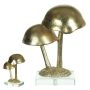 Cogumelo em Poliresina | Dourado - 19x16x11cm