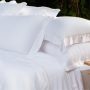 Jogo de Cama King Silken Bamboo | 400 Fios - Branco 2,90mx2,80m